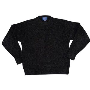 Pendleton 100% Shetland wool crew neck in heath red charcoal grey